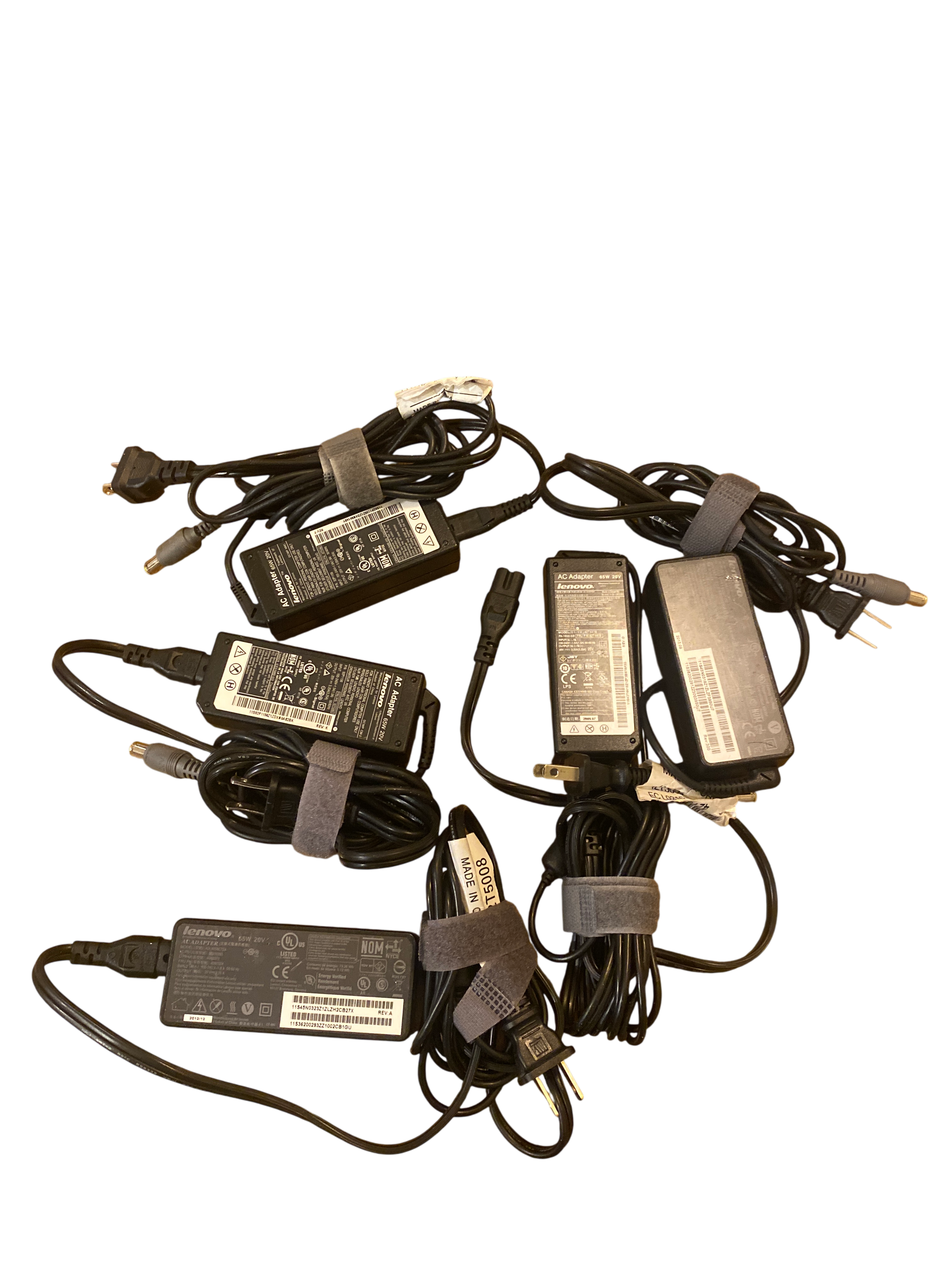 Lot of 5! Lenovo 65W AC Adapter 90 Day Warranty